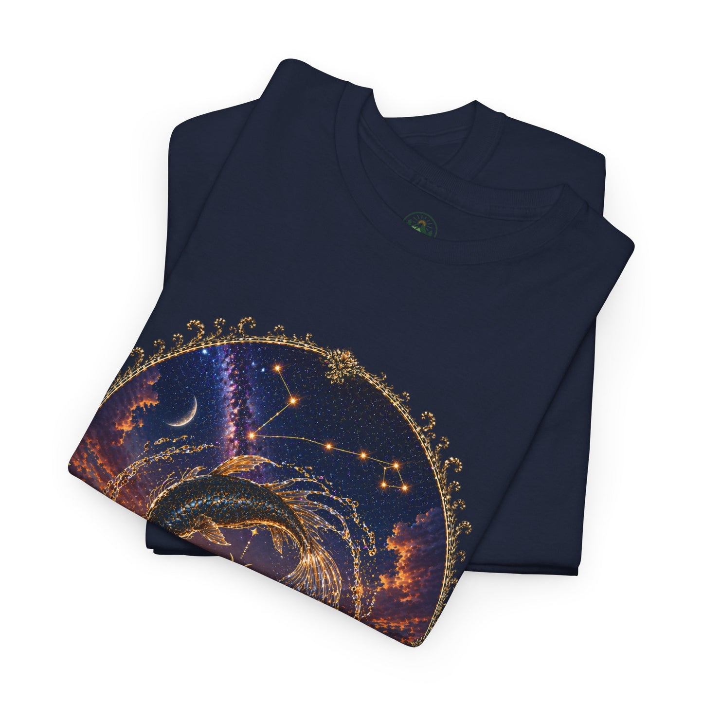 Pisces Zodiac T-Shirt – Dreamy Fish Cosmic Design | Spiritual & Aesthetic Astrology Tee