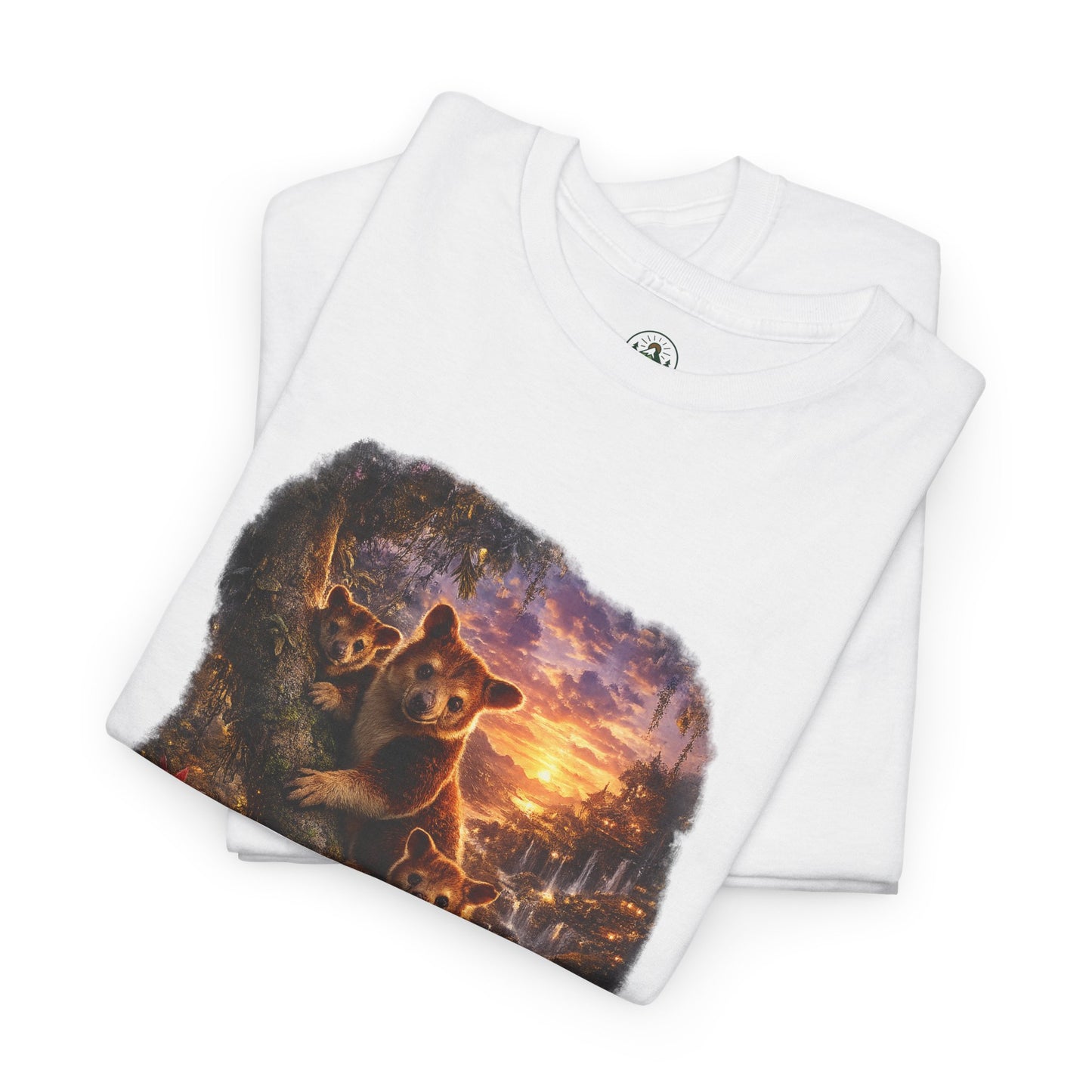 Tree Kangaroo T-Shirt – Mystic Forest Wildlife Design | Rare Nature Graphic Tee