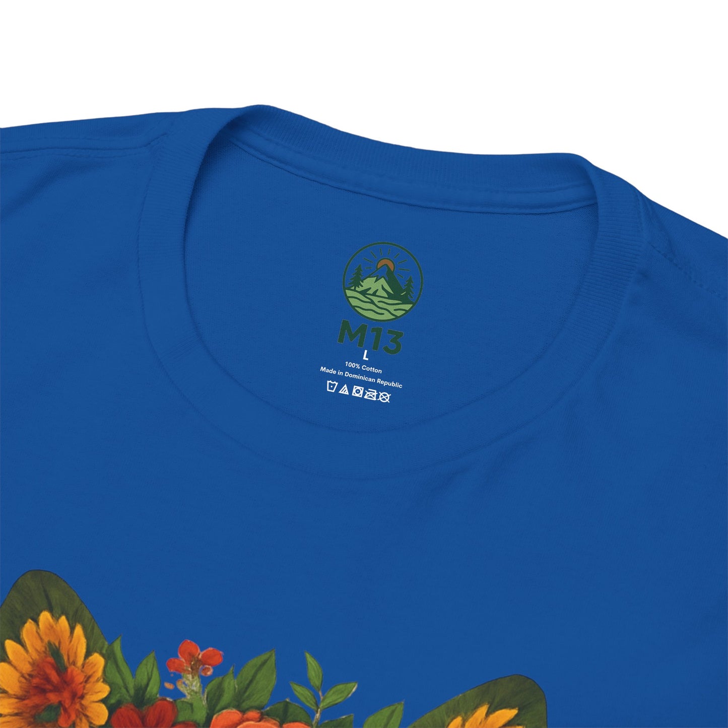 Floral Animal Portrait T-Shirt – Nature Art Aesthetic Tee