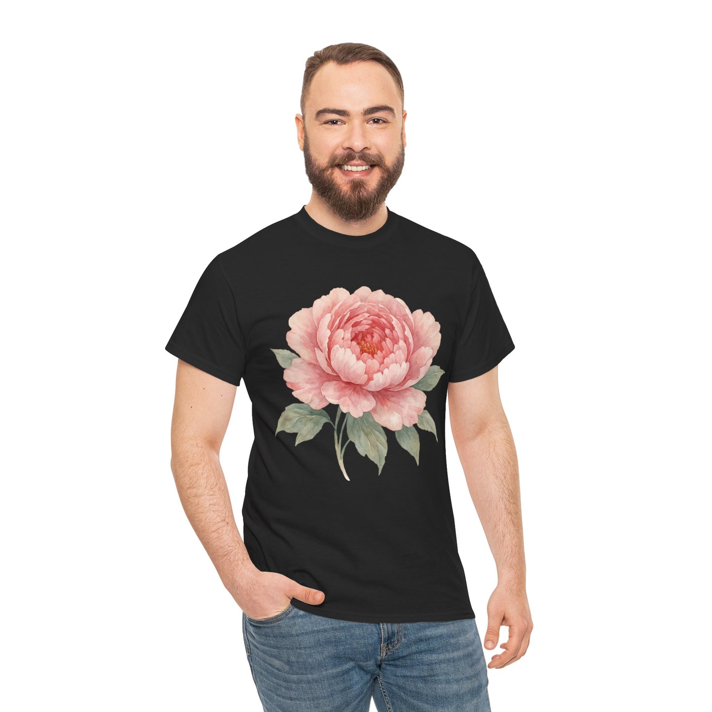 Peony Flower T-Shirt – Soft Floral Aesthetic Tee