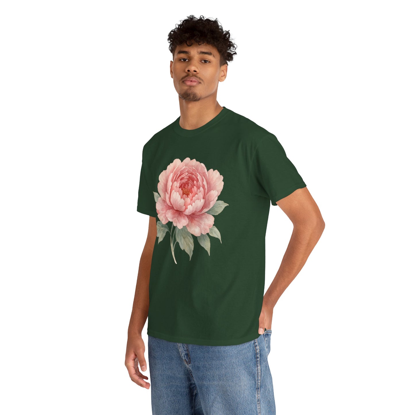 Peony Flower T-Shirt – Soft Floral Aesthetic Tee
