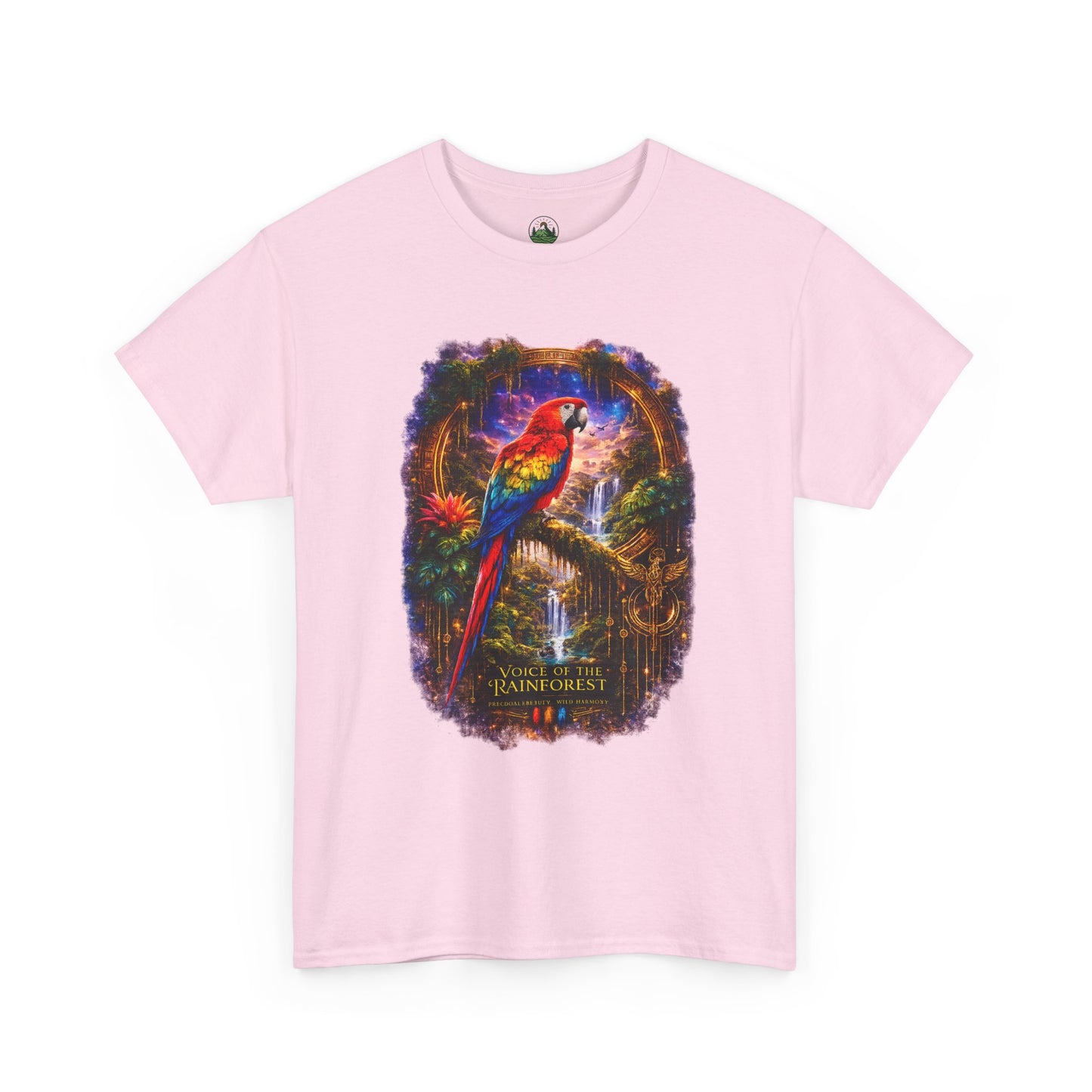 Scarlet Macaw T-Shirt – Tropical Rainforest Cosmic Design | Exotic Bird Wildlife Tee