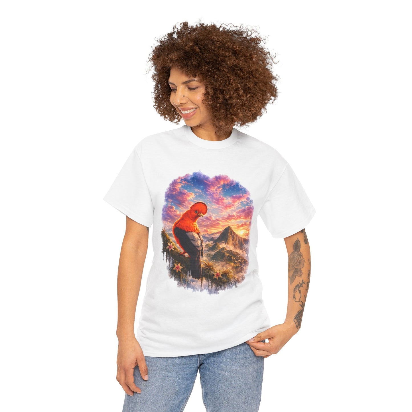 Spirit of the Andes – Machu Picchu Bird T-Shirt | Nature Graphic Tee