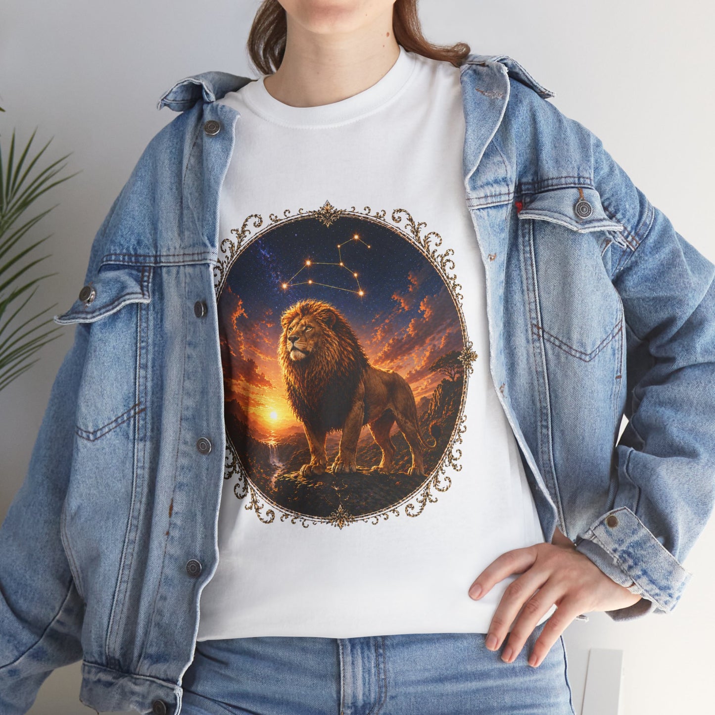 Leo Zodiac T-Shirt – Majestic Lion Cosmic Design | Bold Astrology Power Tee