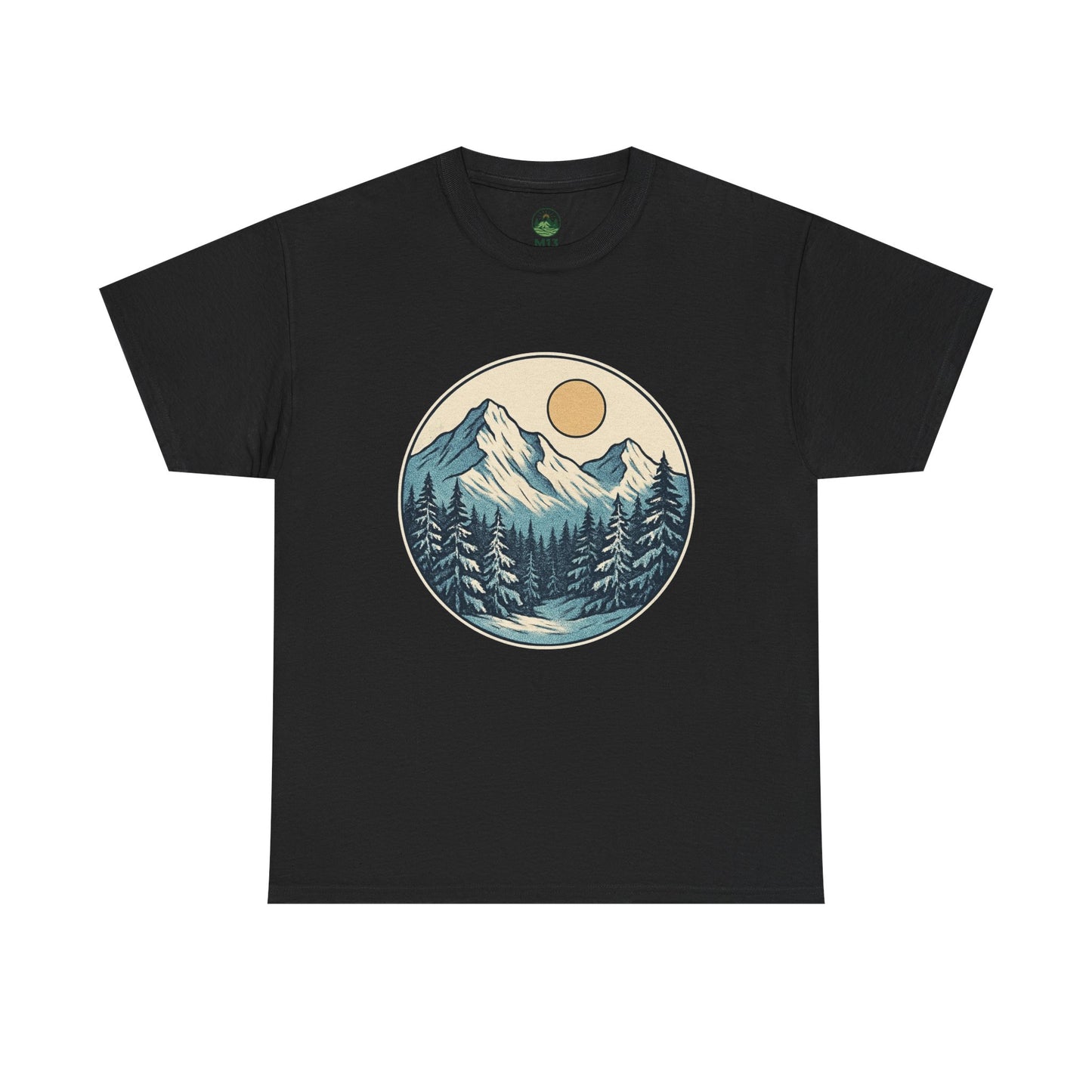 Winter Sunrise T-Shirt – Minimalist Nature Landscape Tee