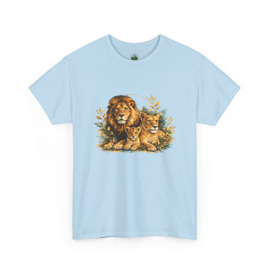 Lion Family T-Shirt – Majestic Wildlife Nature Design | Lion Pride Graphic Tee