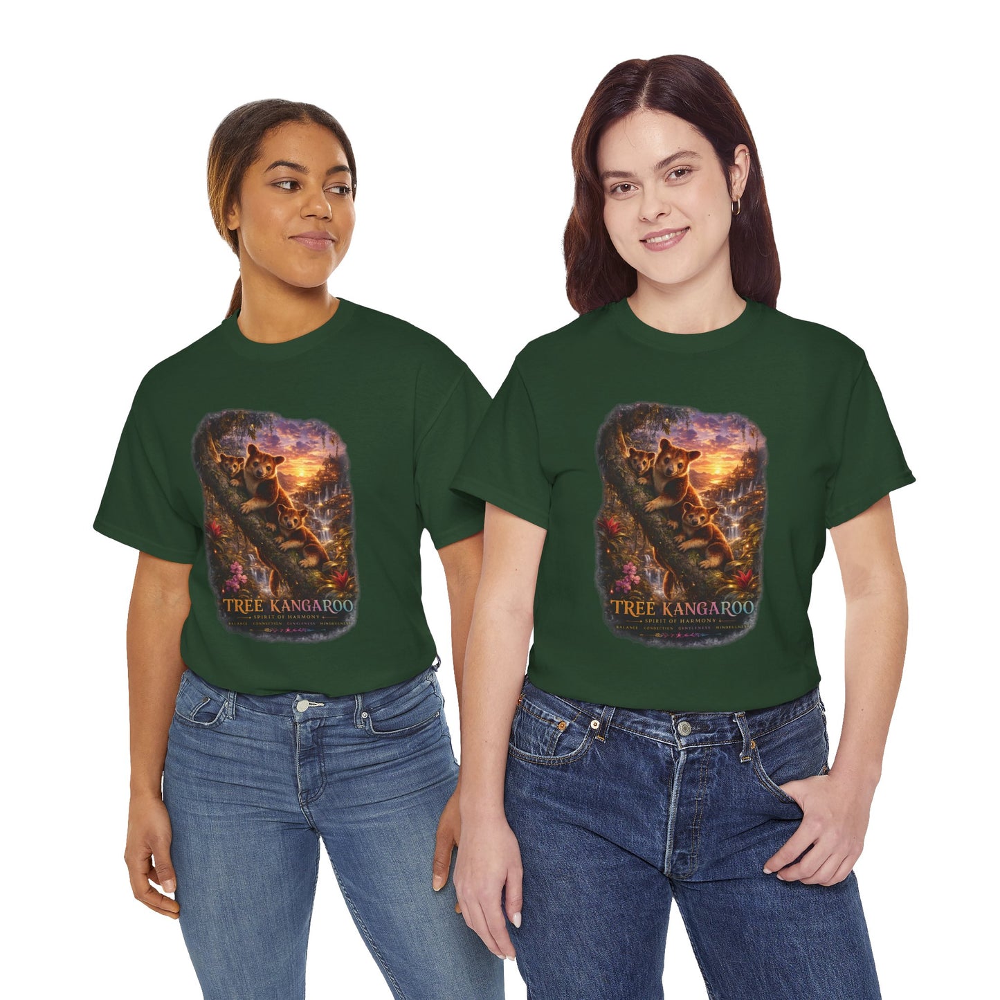 Tree Kangaroo T-Shirt – Mystic Forest Wildlife Design | Rare Nature Graphic Tee