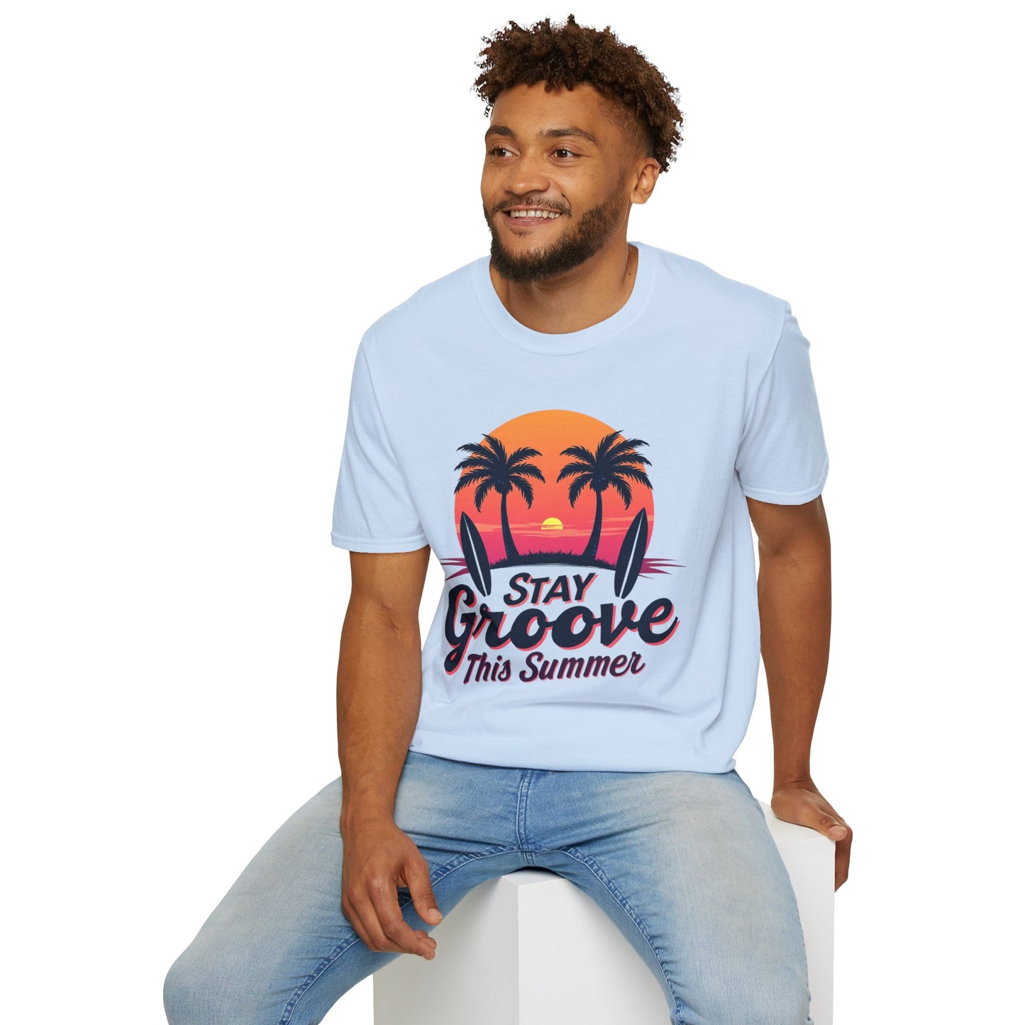 Stay Groovy Summer T-Shirt – Retro Vibe Graphic Tee