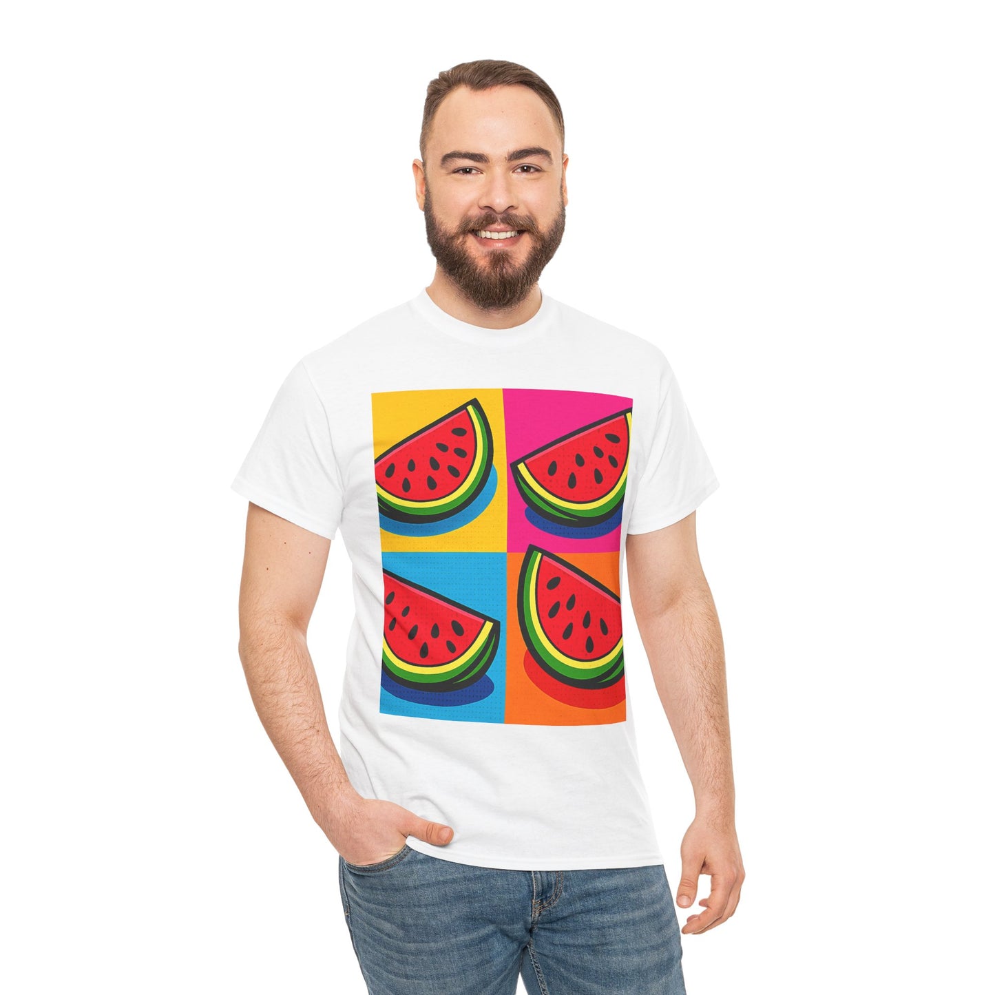 Watermelon Pop Art T-Shirt – Fun Summer Graphic Tee