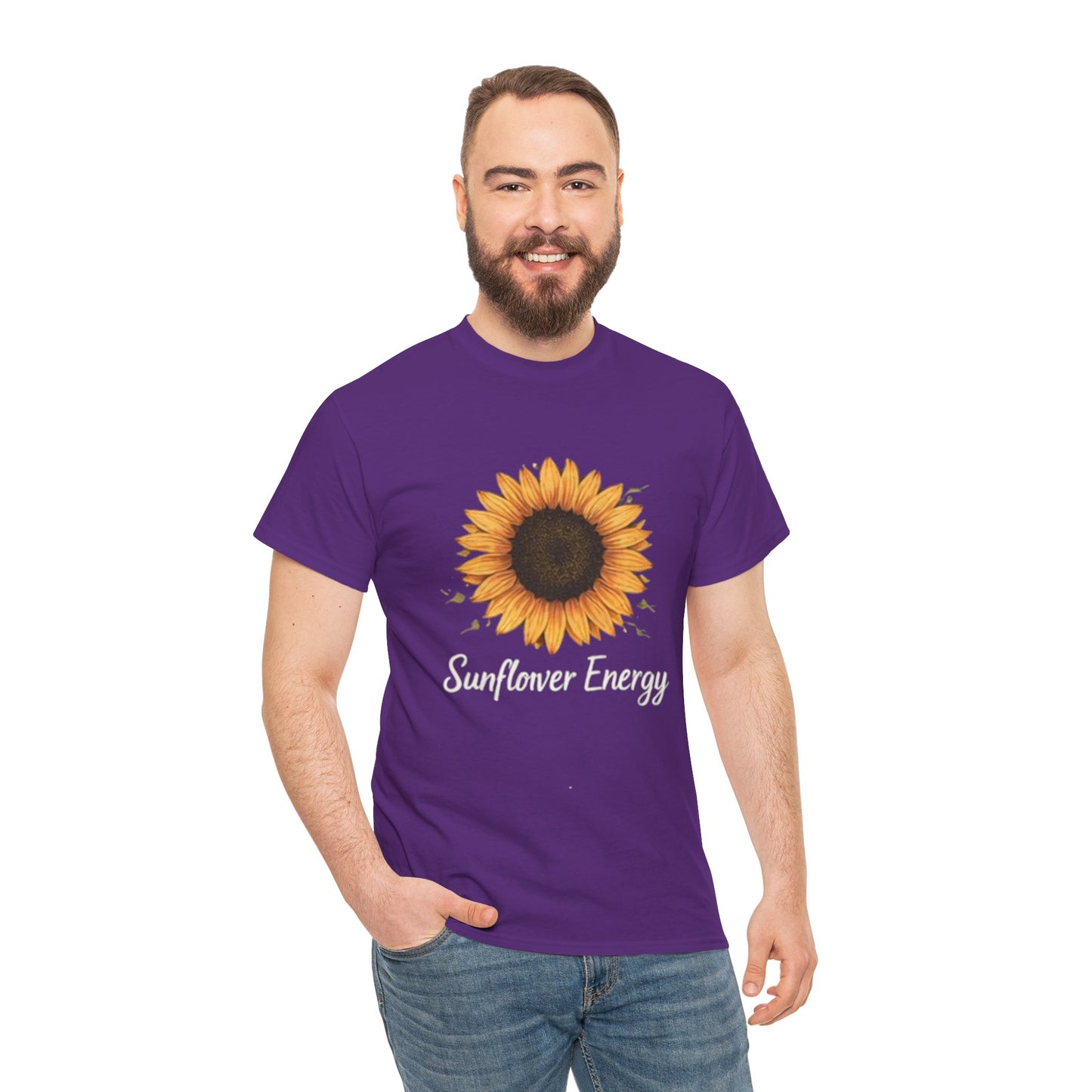 Sunflower Energy T- Shirt - Minimalist Nature Aesthetic Tee, Positive Vibes Graphic Shirt
