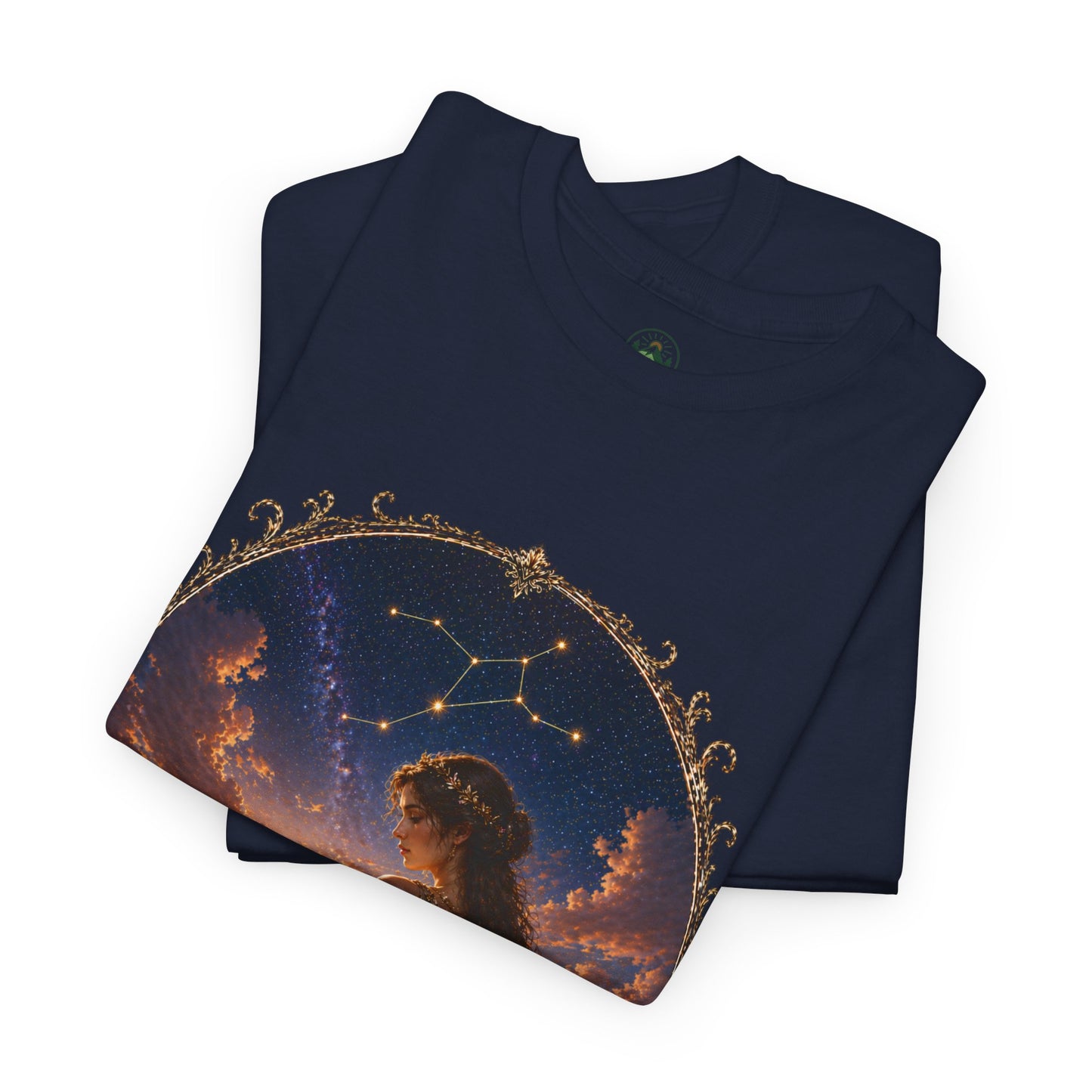 Virgo Zodiac T-Shirt – Minimalist Maiden Design | Elegant Astrology & Nature Tee