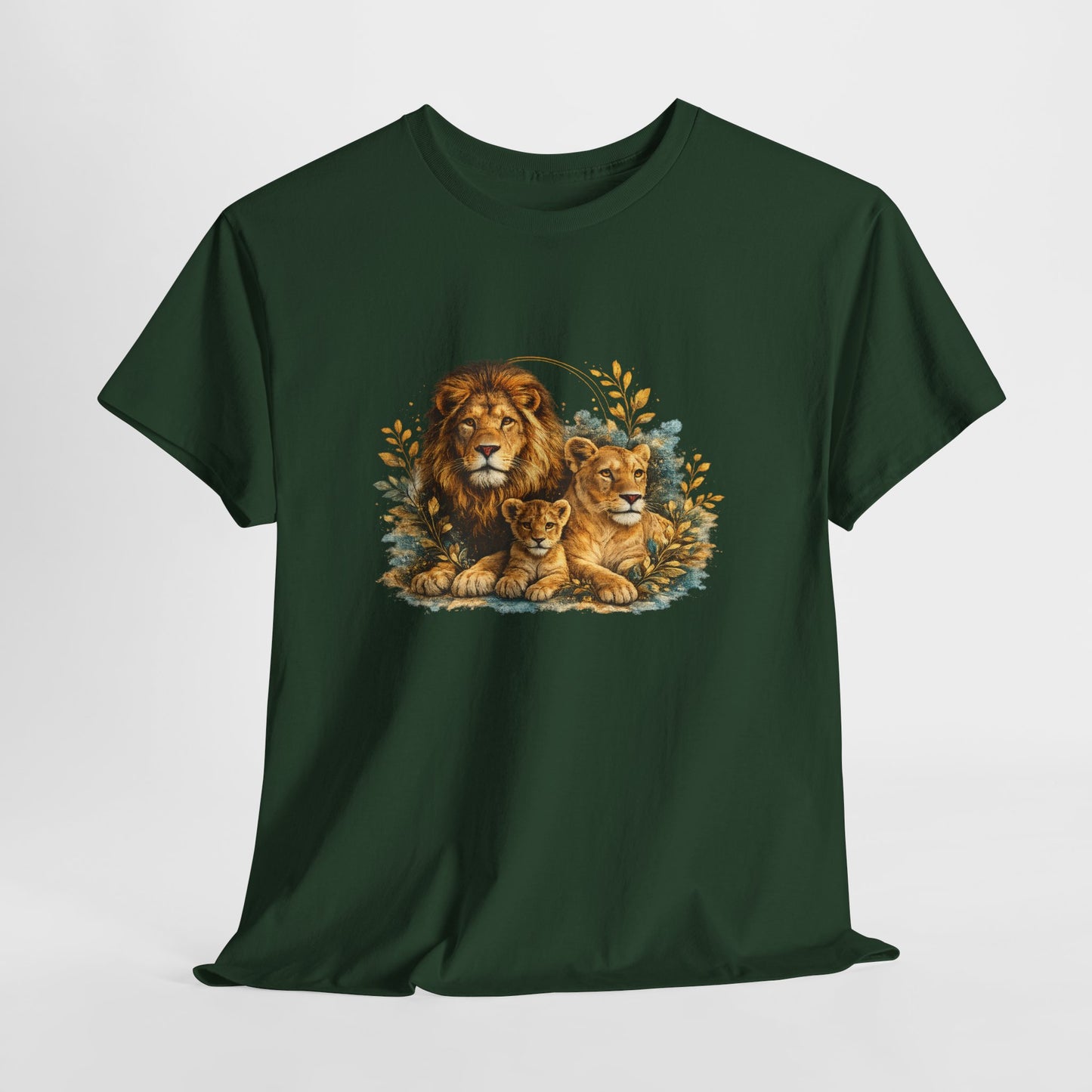 Lion Family T-Shirt – Majestic Wildlife Nature Design | Lion Pride Graphic Tee