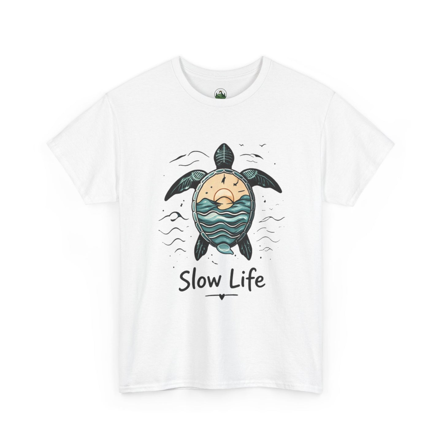 Slow Life Turtle Shirt – Aesthetic Ocean Tee for Relaxed Souls & Beach Lovers
