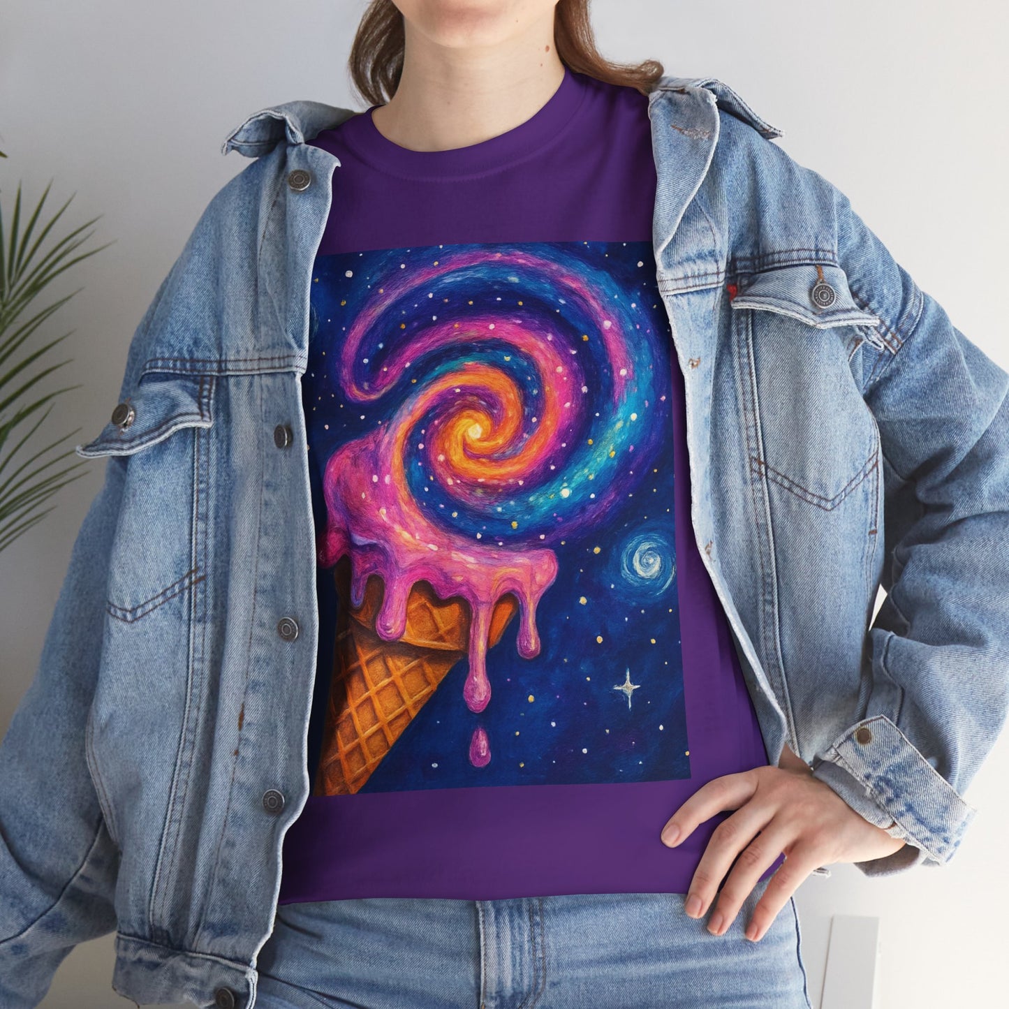 Ice Cream Galaxy T-Shirt – Fun Cosmic Aesthetic Tee