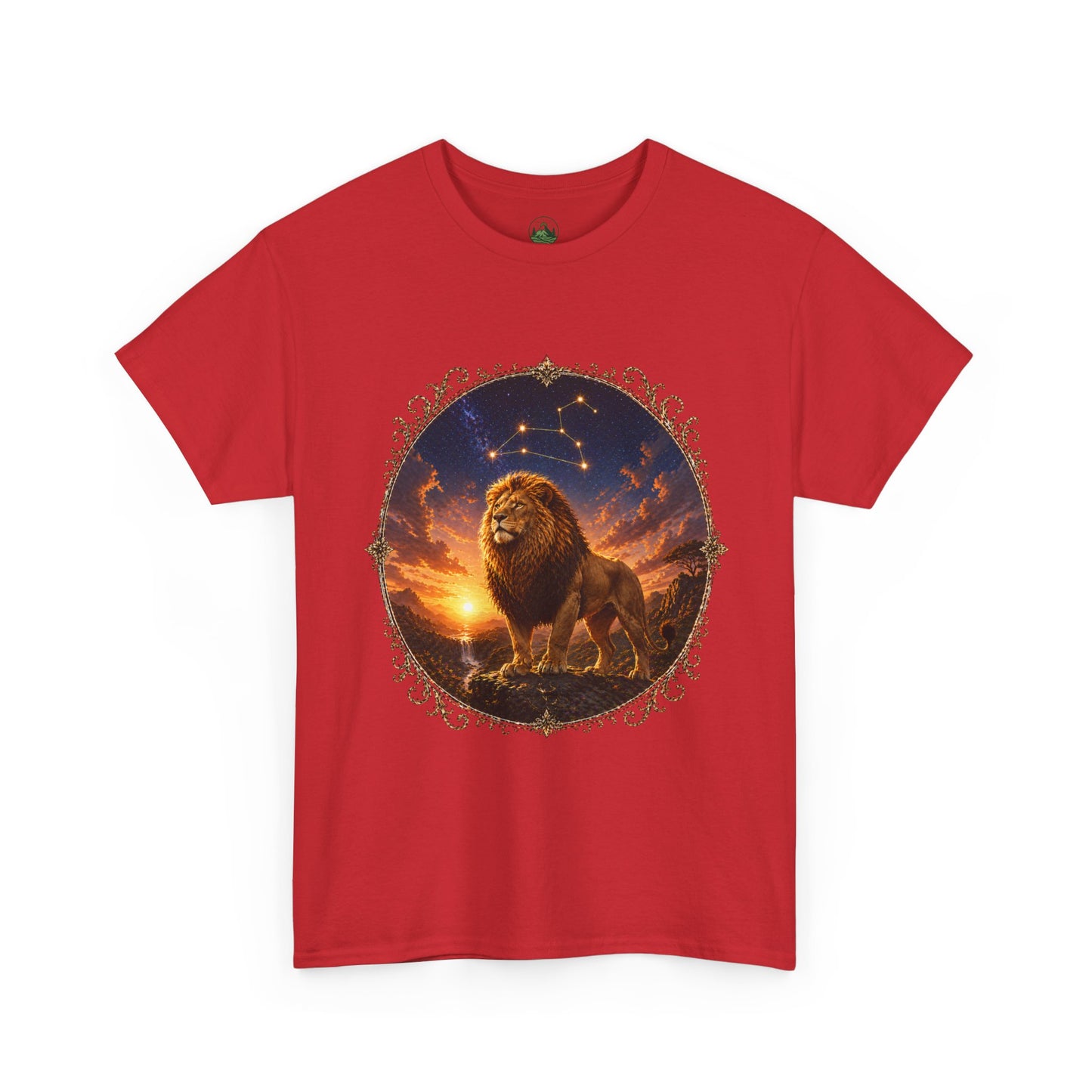 Leo Zodiac T-Shirt – Majestic Lion Cosmic Design | Bold Astrology Power Tee