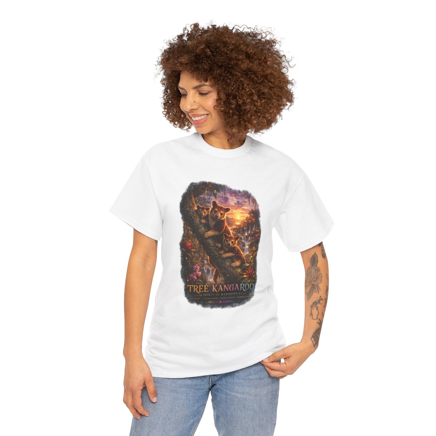 Tree Kangaroo T-Shirt – Mystic Forest Wildlife Design | Rare Nature Graphic Tee