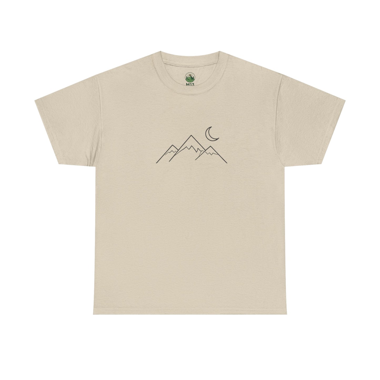 Mountain Moon T-Shirt – Minimalist Nature Night Aesthetic Tee