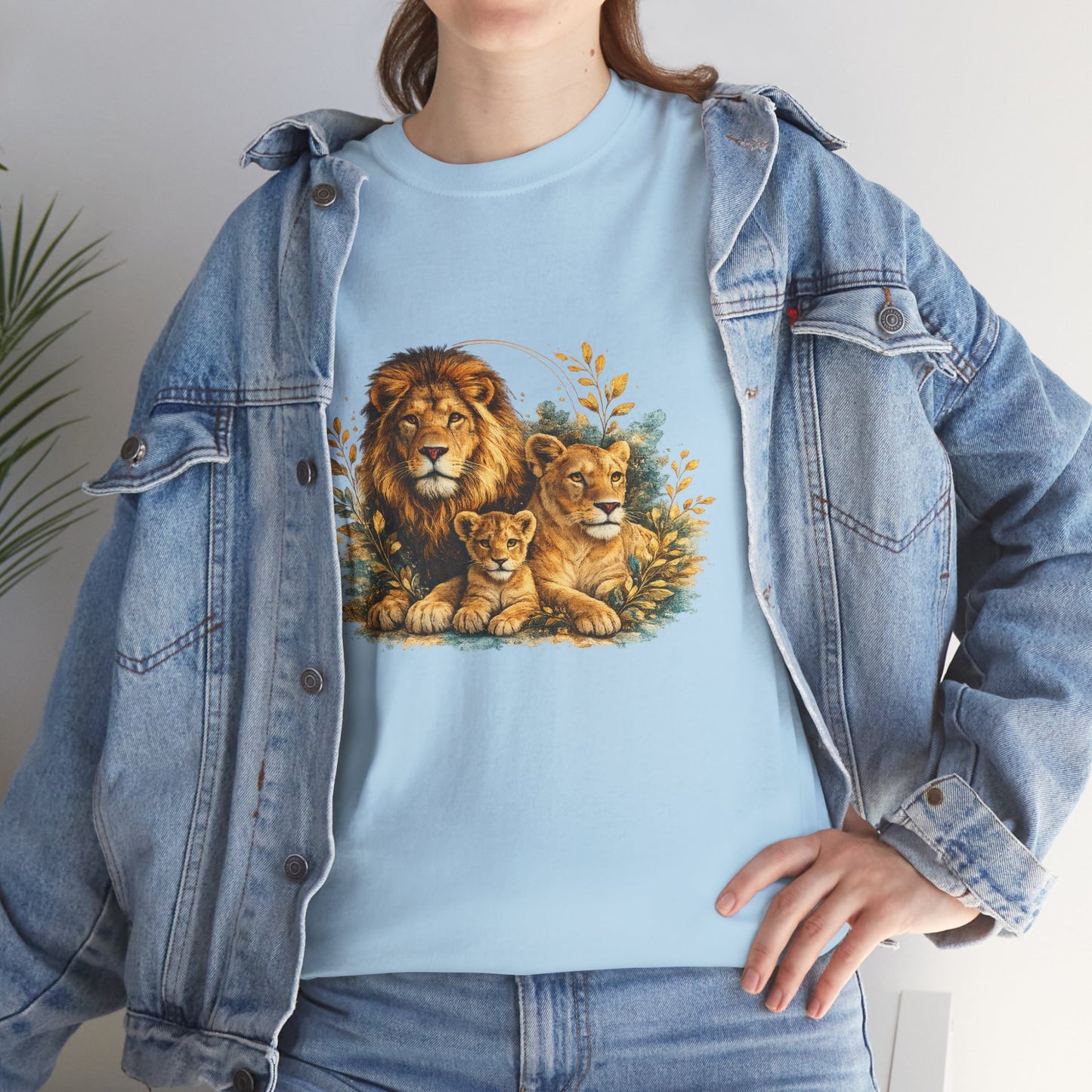 Lion Family T-Shirt – Majestic Wildlife Nature Design | Lion Pride Graphic Tee