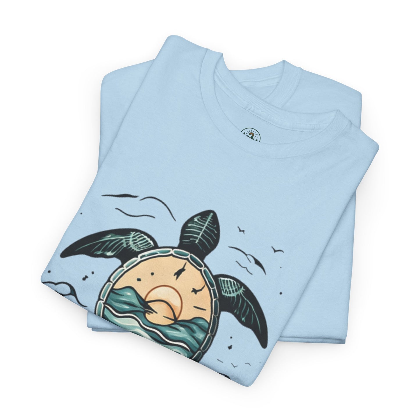 Slow Life Turtle Shirt – Aesthetic Ocean Tee for Relaxed Souls & Beach Lovers