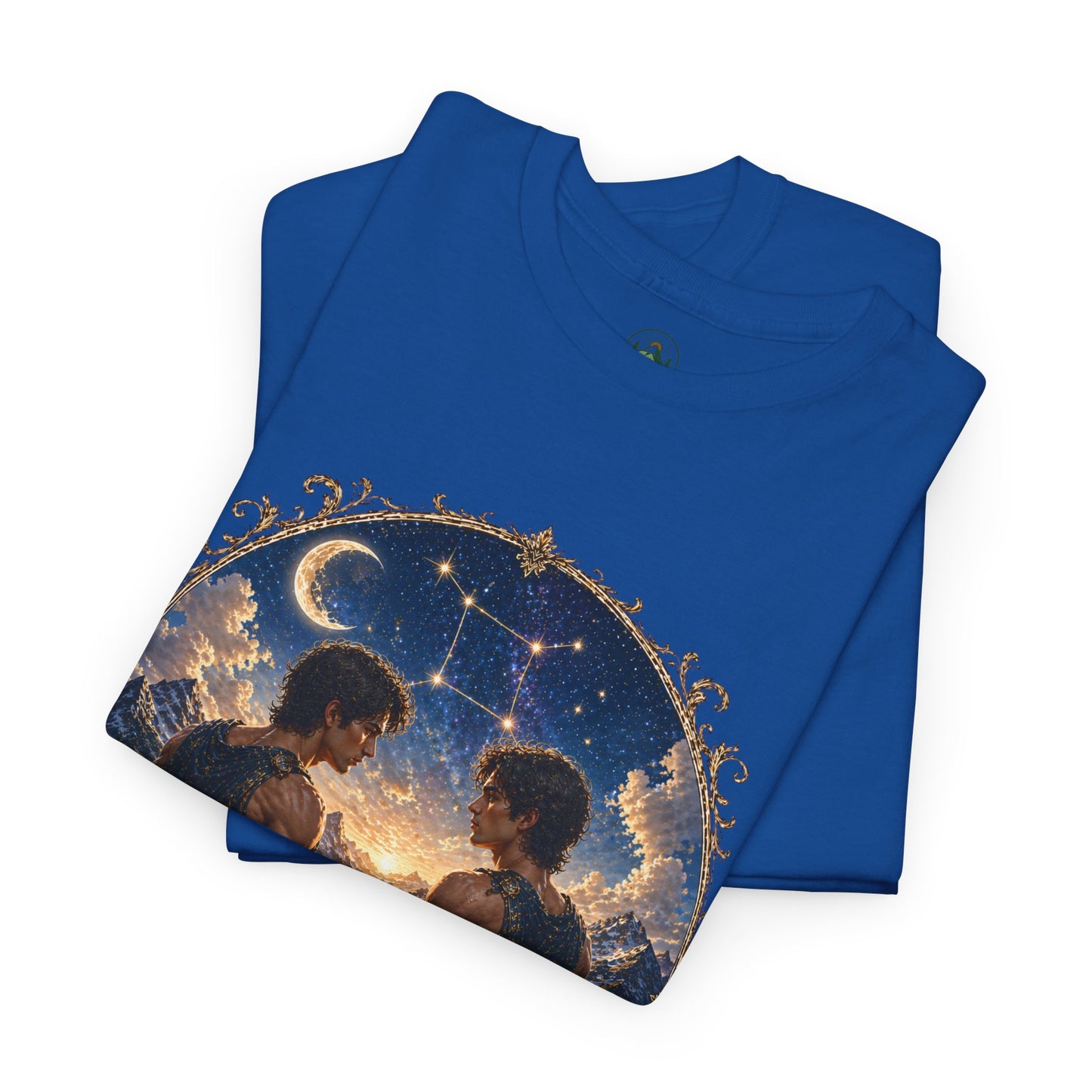 Gemini Zodiac T-Shirt – Dual Energy Twins Design | Astrology & Cosmic Nature Tee