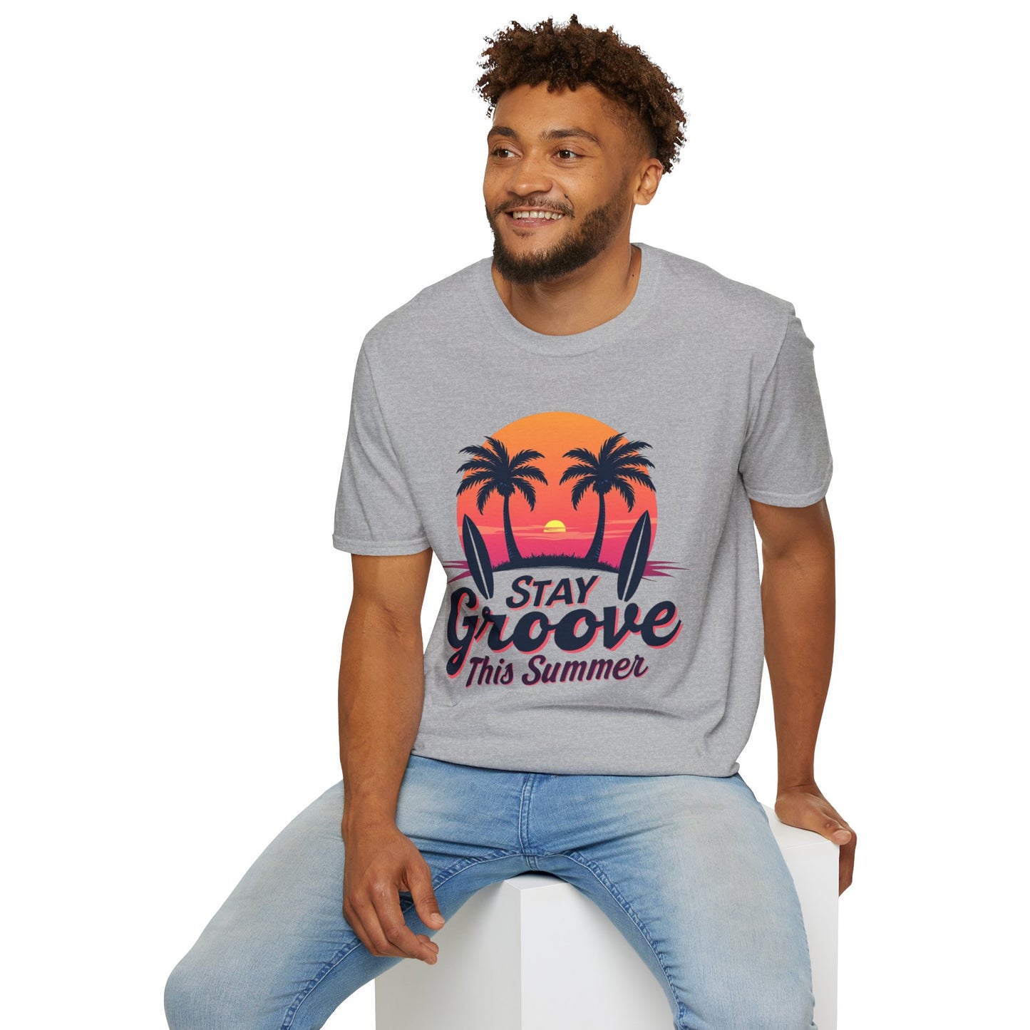 Stay Groovy Summer T-Shirt – Retro Vibe Graphic Tee