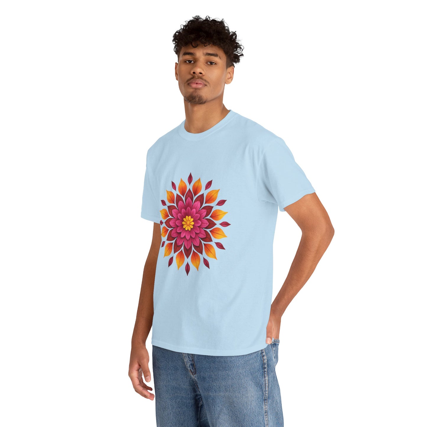 Floral Mandala T- Shirt -Boho Flower Aesthetic Tee
