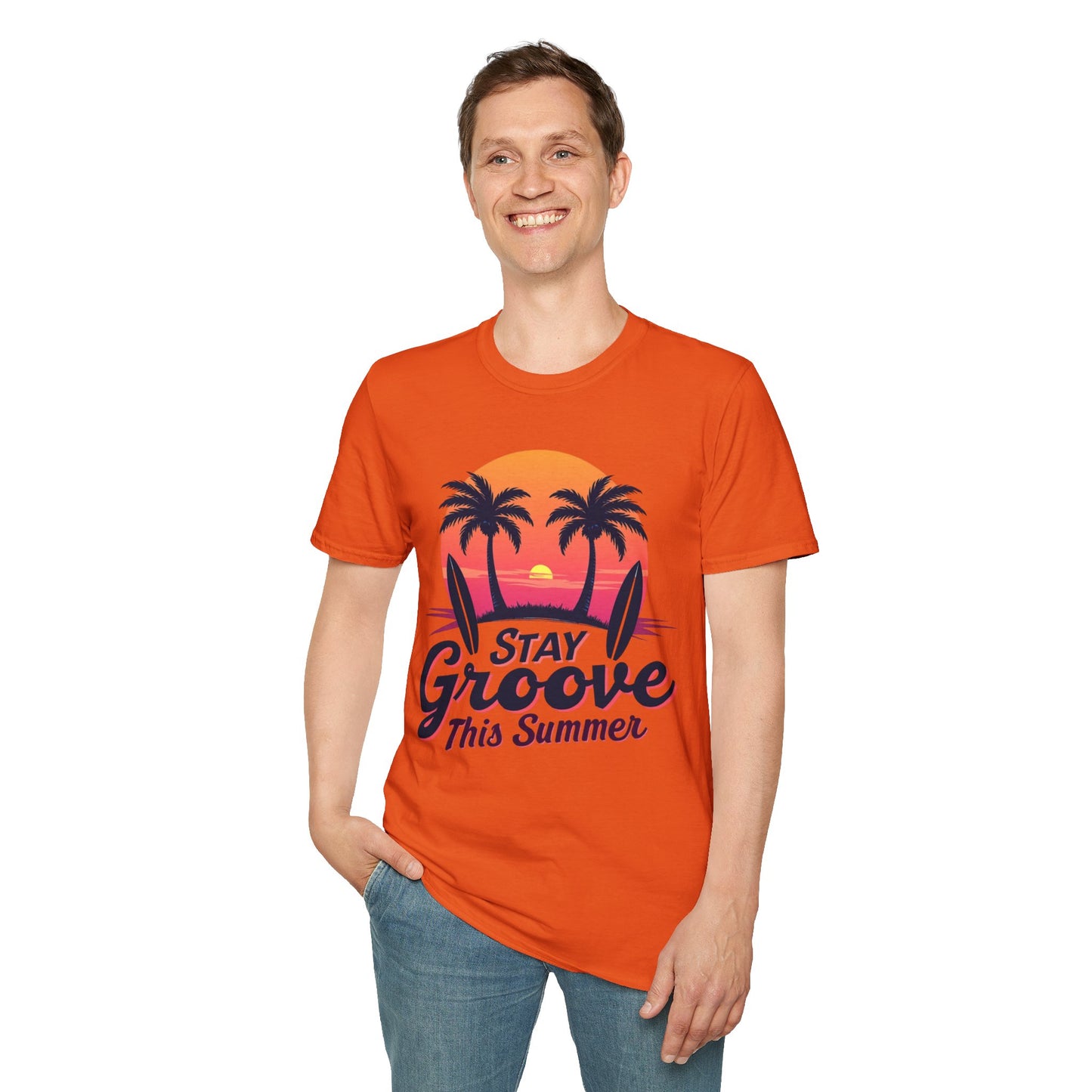 Stay Groovy Summer T-Shirt – Retro Vibe Graphic Tee