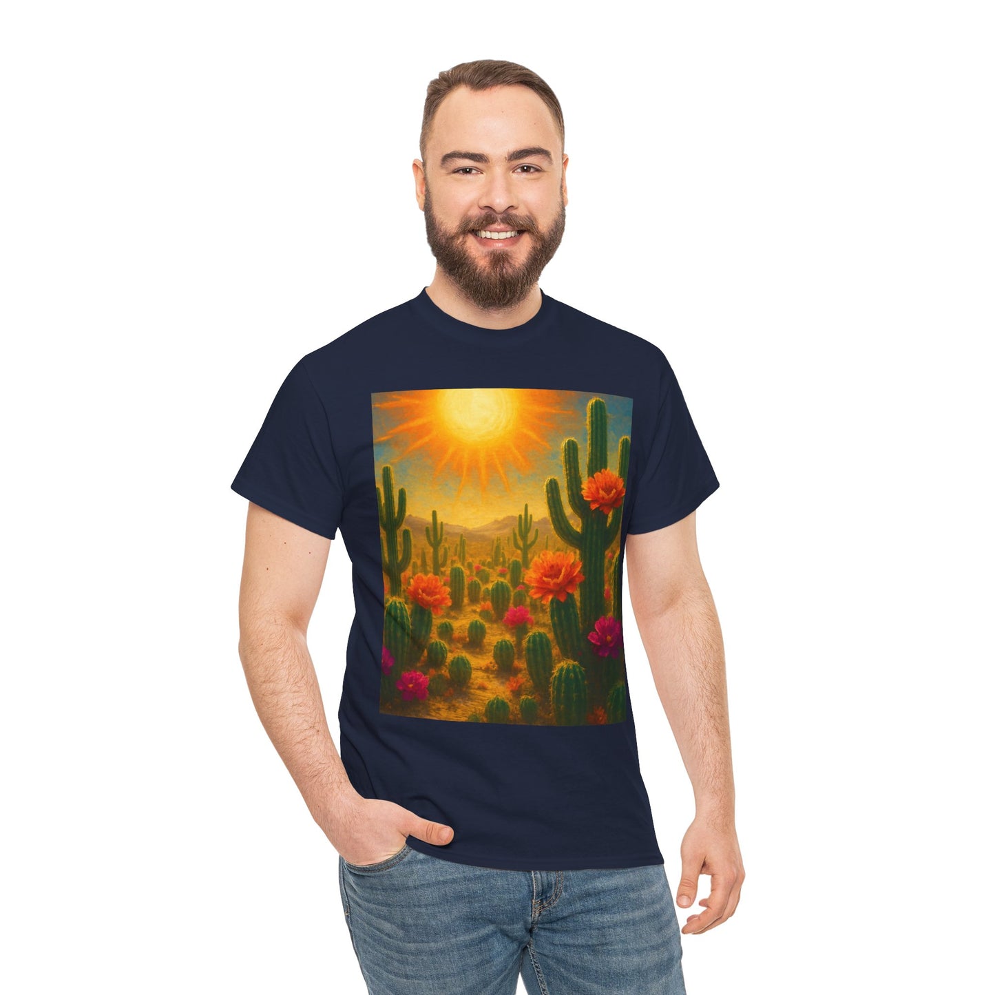 Desert Bloom T-Shirt – Minimalist Nature Aesthetic Tee