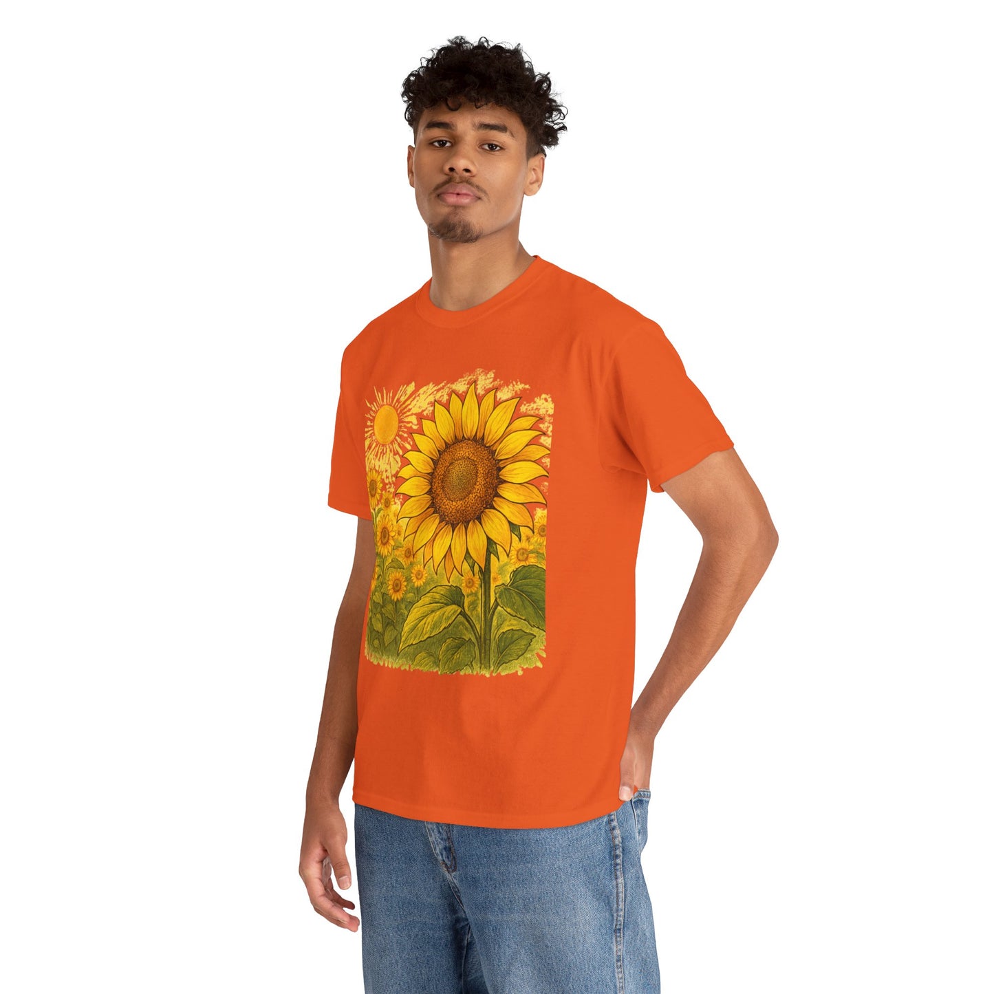 Sunflower Sunshine T-Shirt – Bright Floral Aesthetic Tee