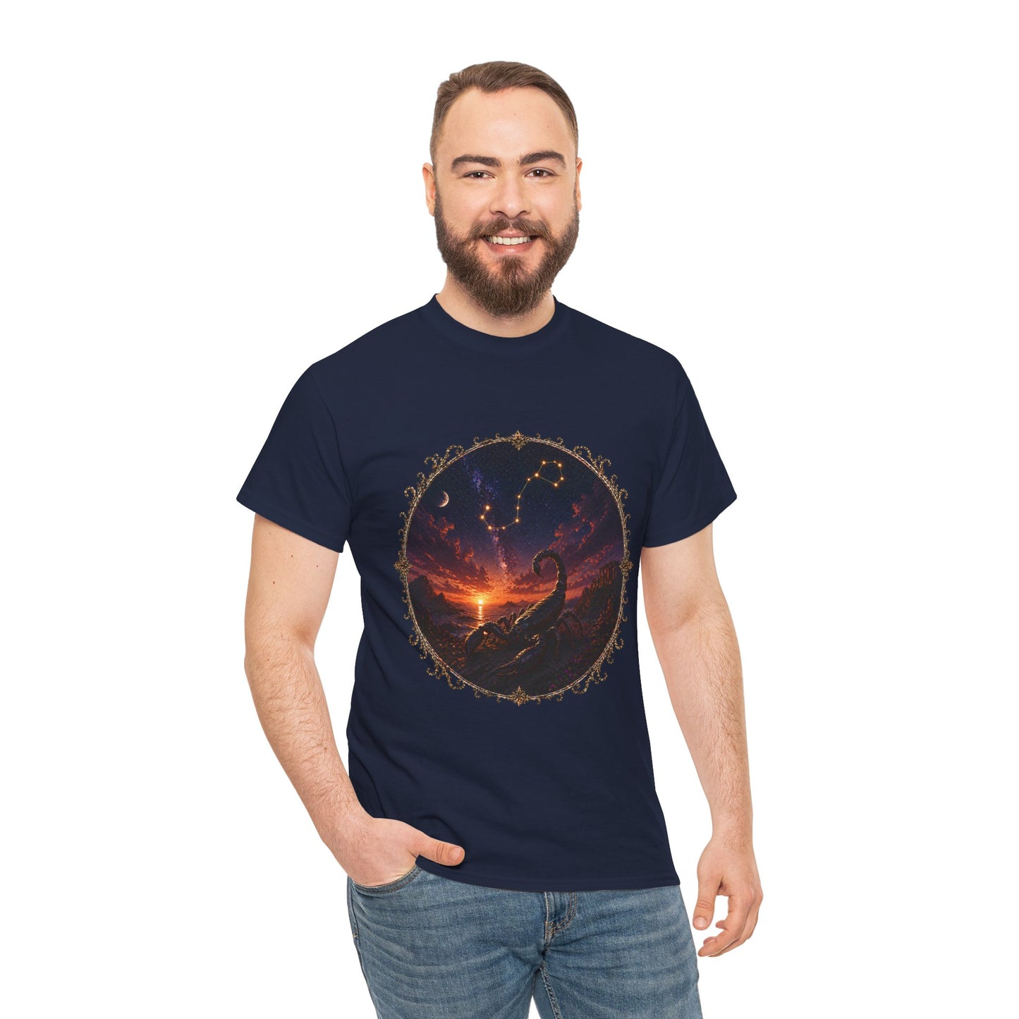 Scorpio Zodiac T-Shirt – Dark Scorpion Mystic Design | Intense Astrology Power Tee