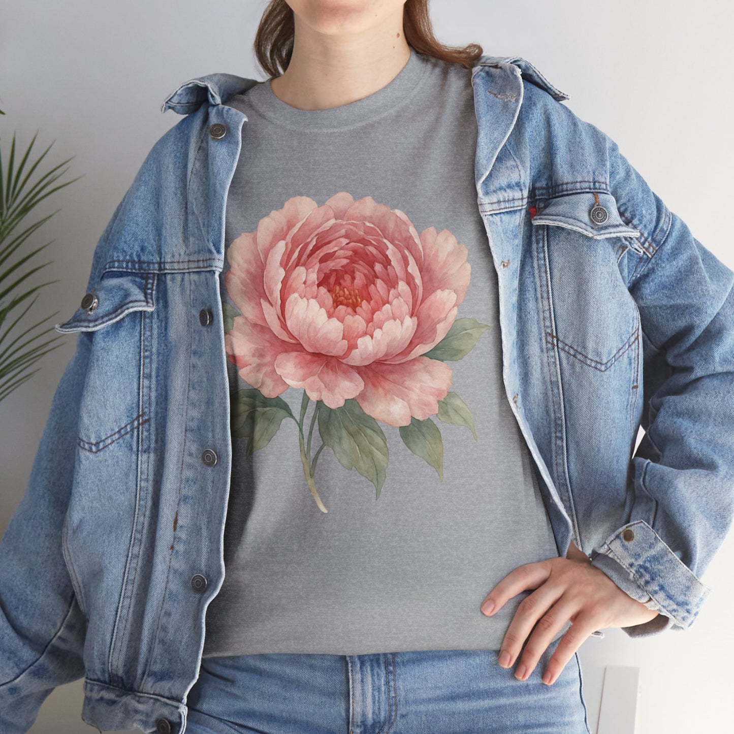 Peony Flower T-Shirt – Soft Floral Aesthetic Tee