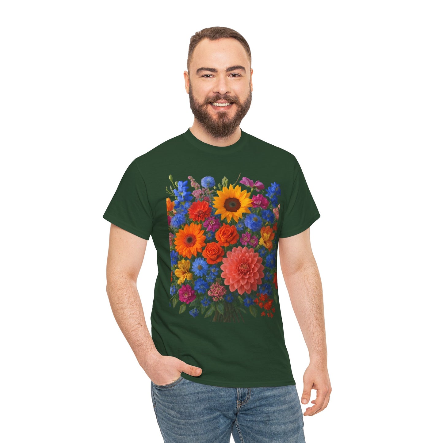 Garden Bouquet Flower T-Shirt – Summer Floral Aesthetic Tee