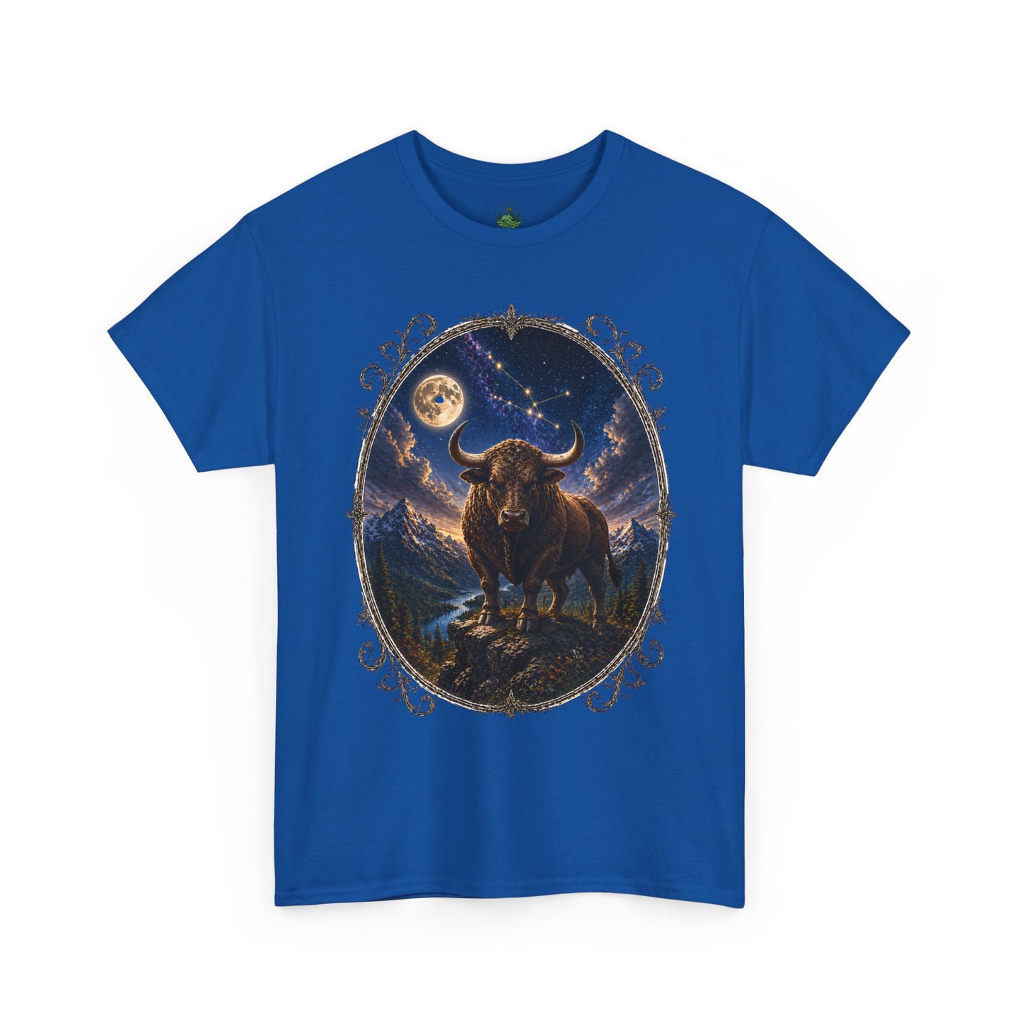 Taurus Zodiac T-Shirt – Mystic Bull Night Design | Nature & Astrology Tee