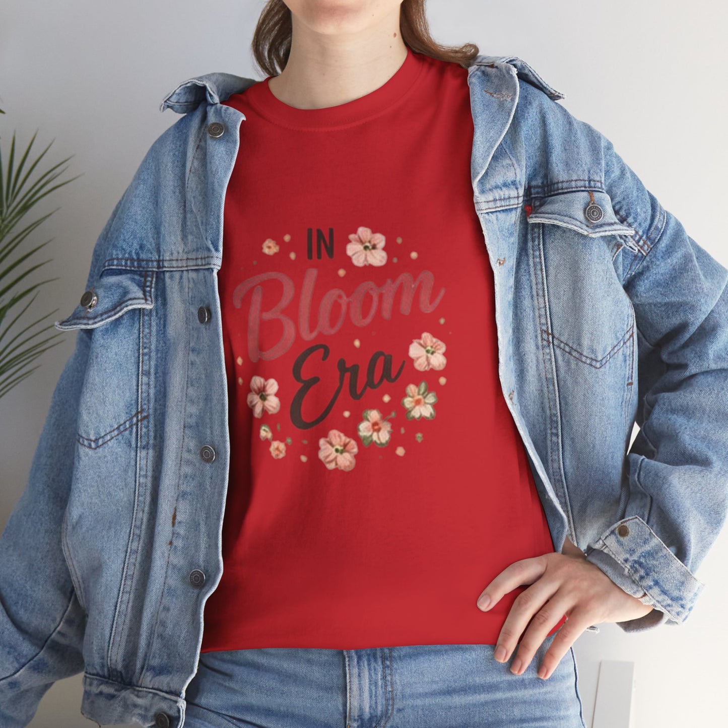 In Bloom Era T-Shirt –Bloom Minimalist Floral Aesthetic Tee, Cute Feminine Graphic Shirt