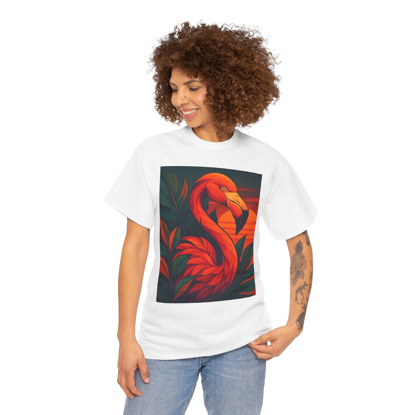 Tropical Animal Fusion T-Shirt – Exotic Nature Graphic Tee