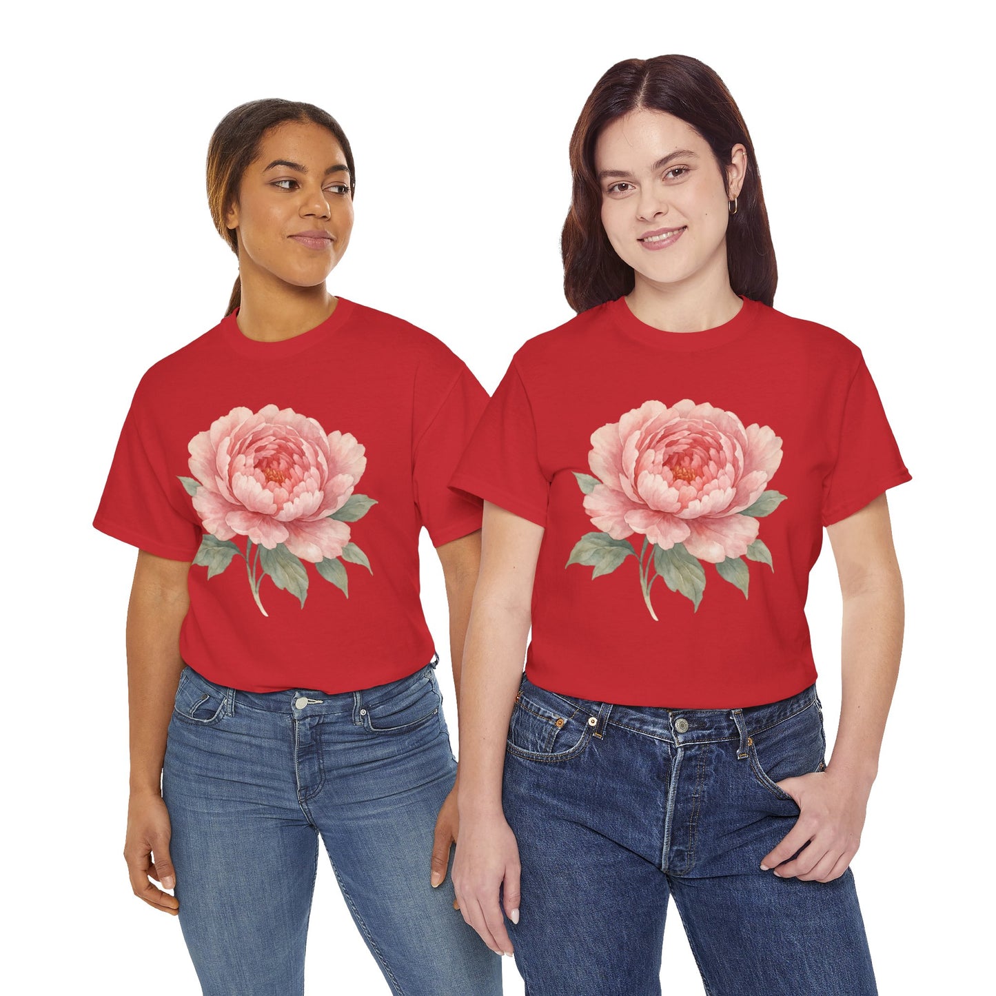 Peony Flower T-Shirt – Soft Floral Aesthetic Tee