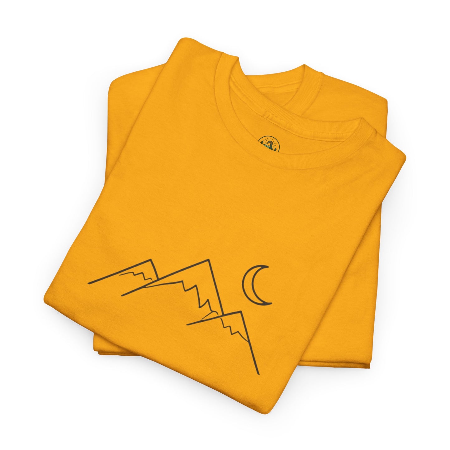 Mountain Moon T-Shirt – Minimalist Nature Night Aesthetic Tee