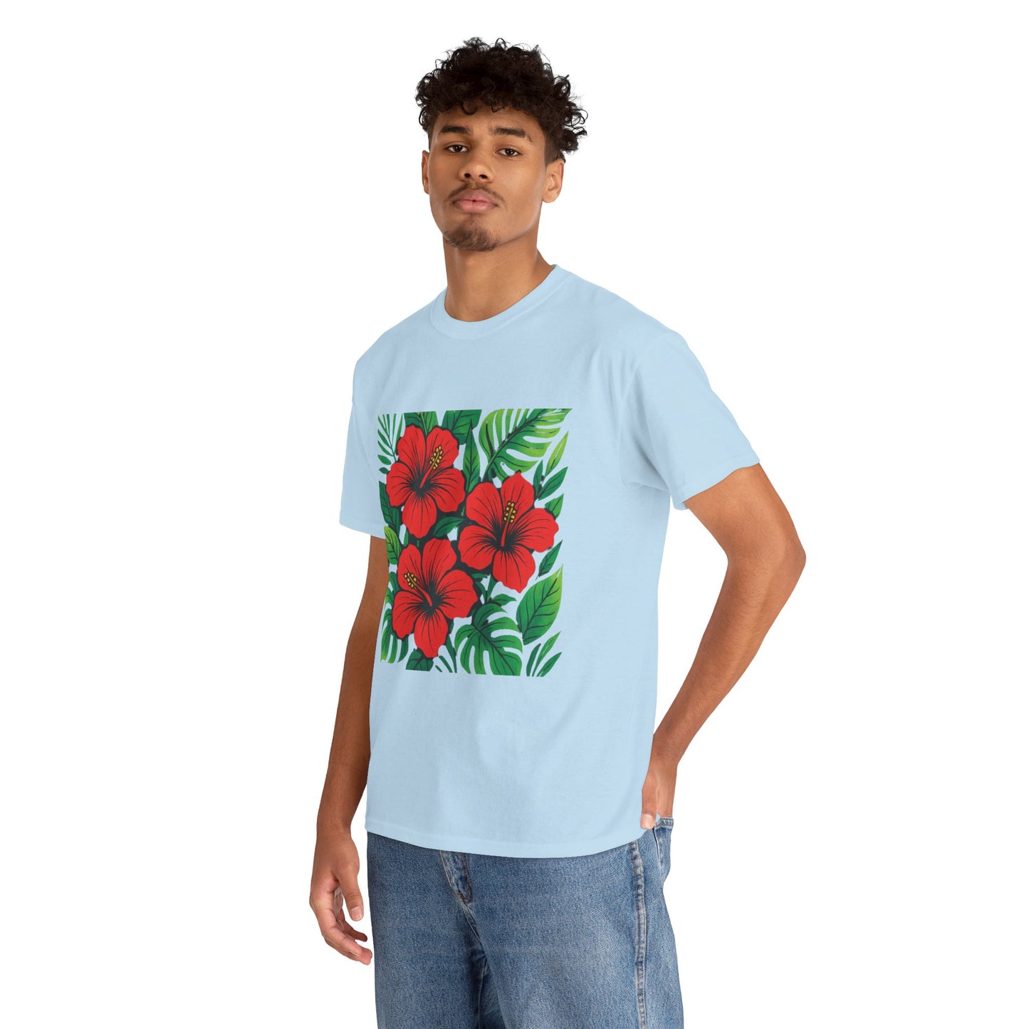 Tropical Hibiscus Flower T-Shirt – Summer Vibe Aesthetic Tee