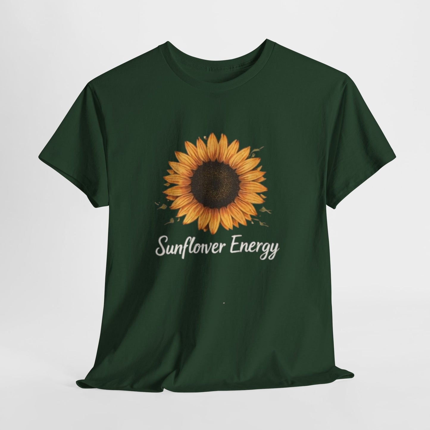 Sunflower Energy T- Shirt - Minimalist Nature Aesthetic Tee, Positive Vibes Graphic Shirt