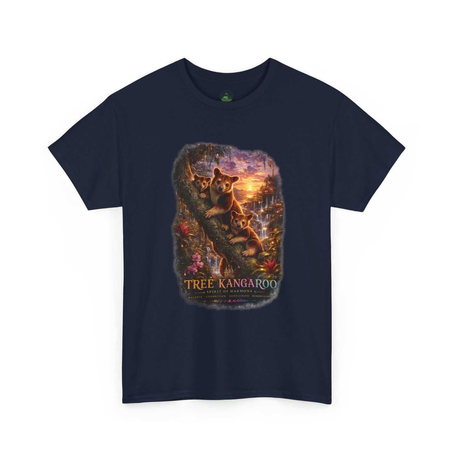 Tree Kangaroo T-Shirt – Mystic Forest Wildlife Design | Rare Nature Graphic Tee