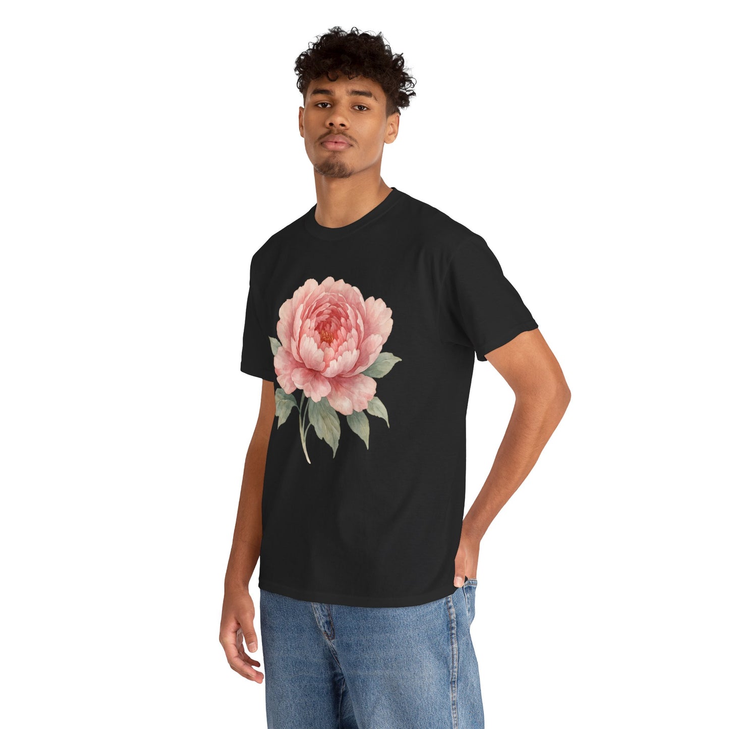 Peony Flower T-Shirt – Soft Floral Aesthetic Tee