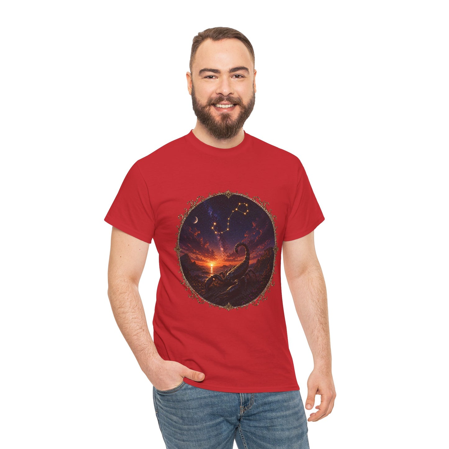 Scorpio Zodiac T-Shirt – Dark Scorpion Mystic Design | Intense Astrology Power Tee