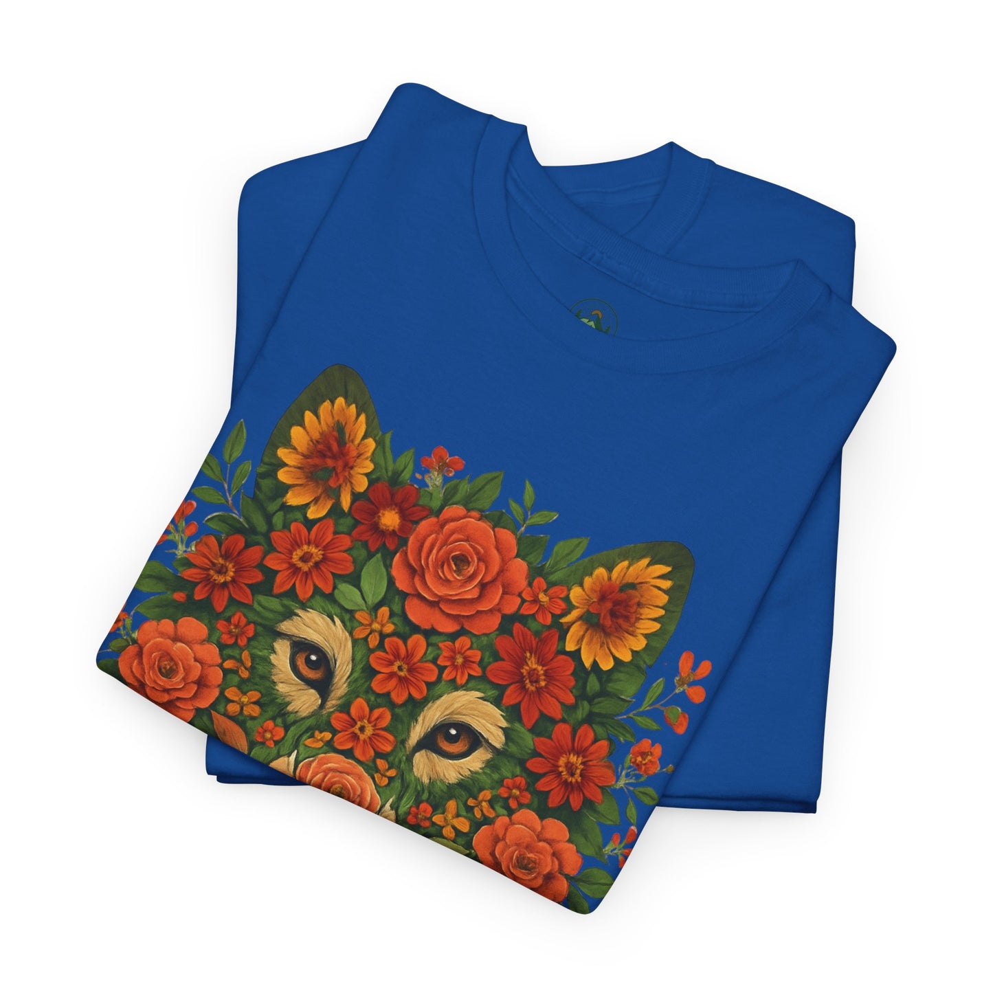 Floral Animal Portrait T-Shirt – Nature Art Aesthetic Tee