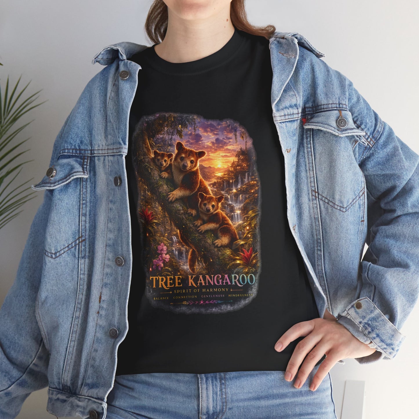 Tree Kangaroo T-Shirt – Mystic Forest Wildlife Design | Rare Nature Graphic Tee