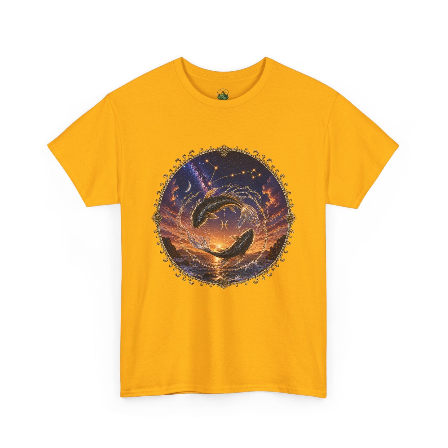 Pisces Zodiac T-Shirt – Dreamy Fish Cosmic Design | Spiritual & Aesthetic Astrology Tee