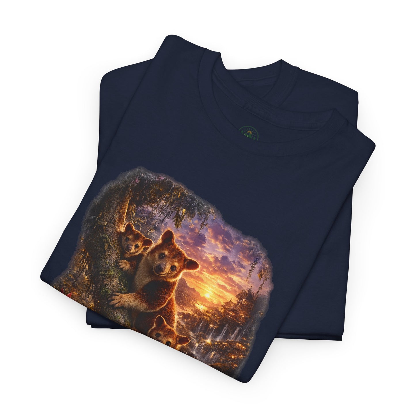 Tree Kangaroo T-Shirt – Mystic Forest Wildlife Design | Rare Nature Graphic Tee