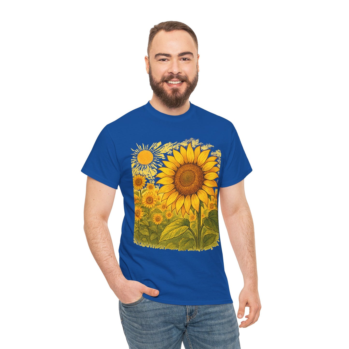 Sunflower Sunshine T-Shirt – Bright Floral Aesthetic Tee