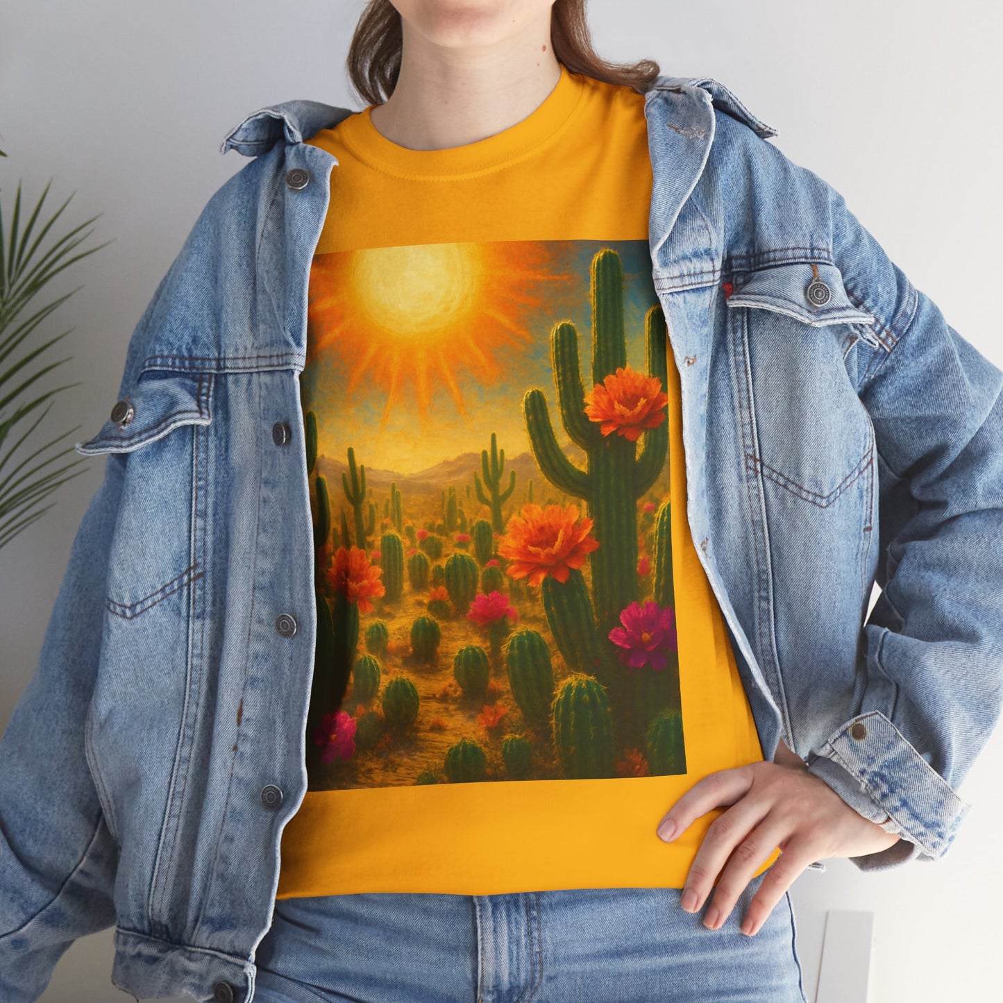 Desert Bloom T-Shirt – Minimalist Nature Aesthetic Tee