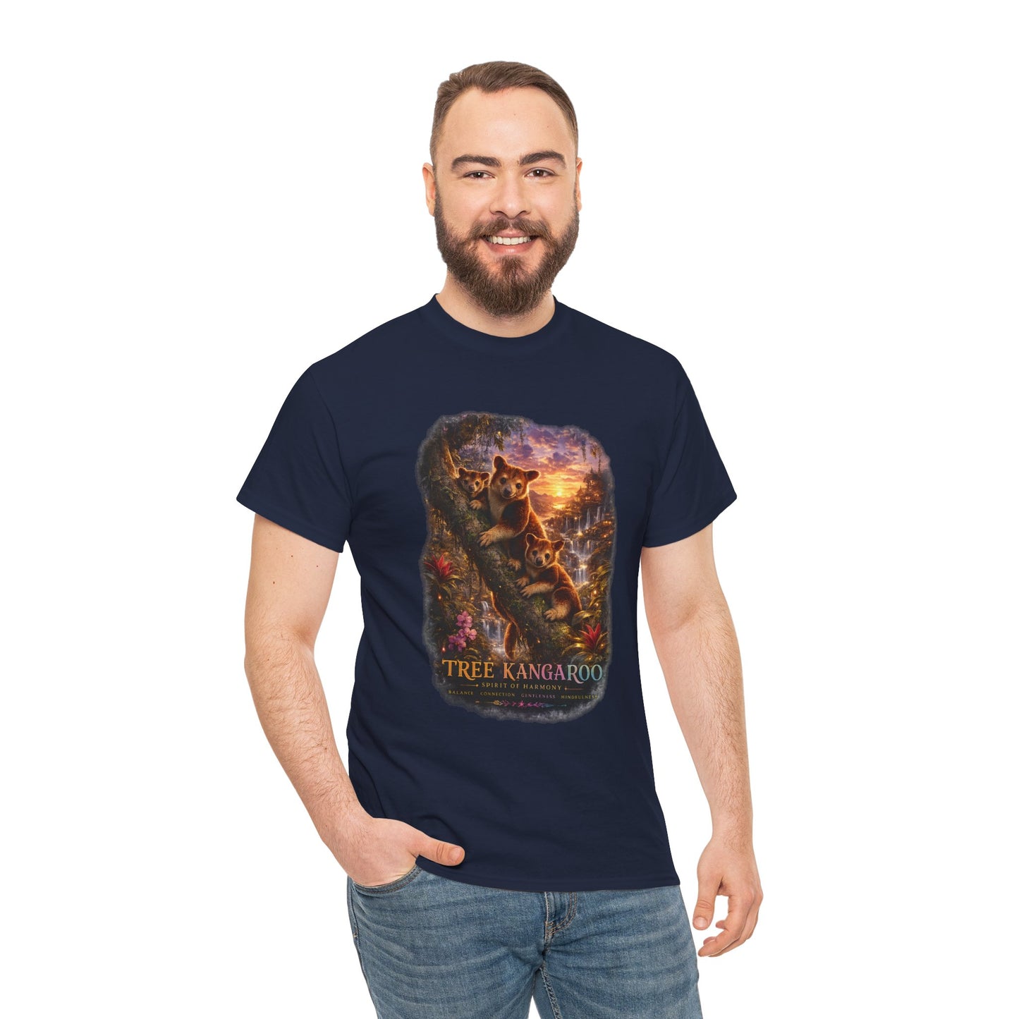 Tree Kangaroo T-Shirt – Mystic Forest Wildlife Design | Rare Nature Graphic Tee