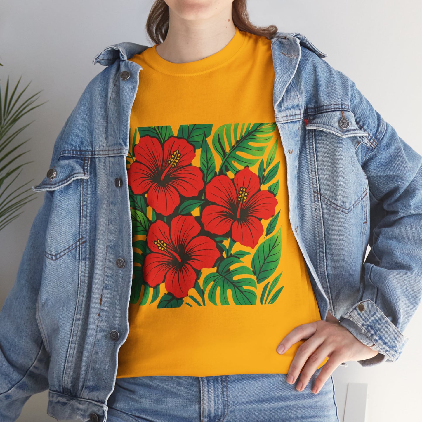 Tropical Hibiscus Flower T-Shirt – Summer Vibe Aesthetic Tee